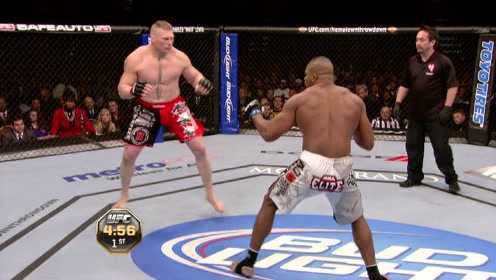 【UFC经典比赛】断肠腿！阿里斯泰-欧沃瑞姆 VS 布洛克-莱斯纳