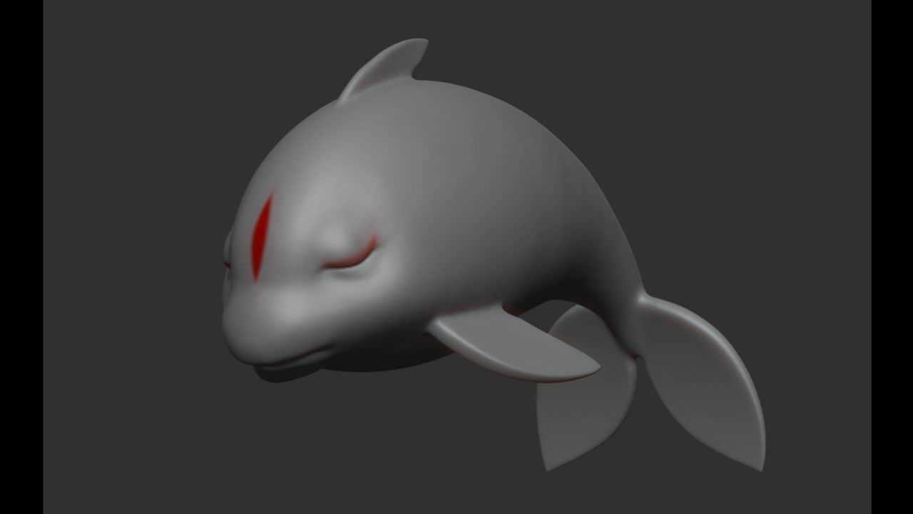 zbrush入门操作教程《大鱼海棠》小海豚