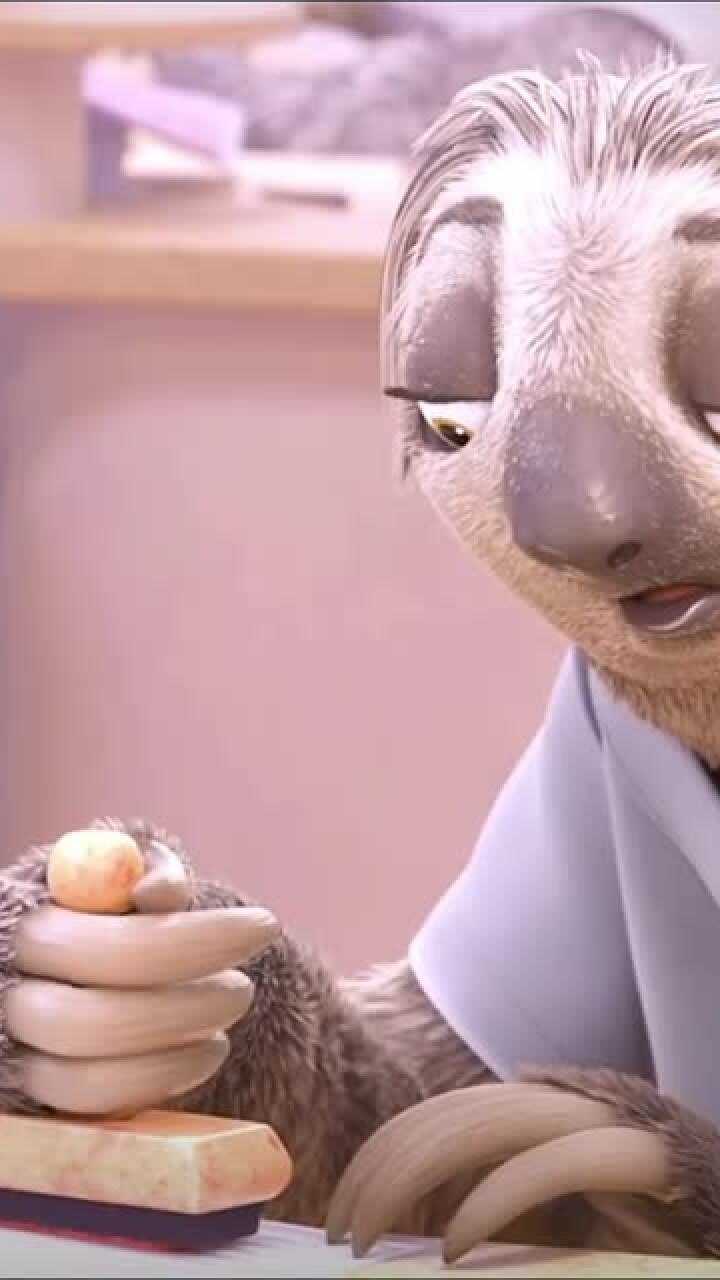 疯狂动物城还记得那只叫闪电的树懒让人看着直起急