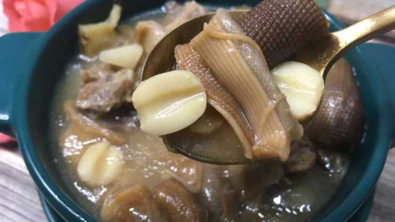 廣東煲湯沙蟲幹煲排骨味道鮮甜營養高兒童常喝長得好做法簡單