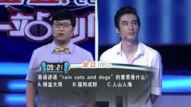 英语谚语“raincatsanddogs”的意思是什么