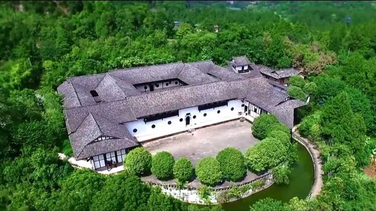 四川仪陇马鞍琳琅山下的丁氏地主庄园被誉为川北客家民俗博物馆