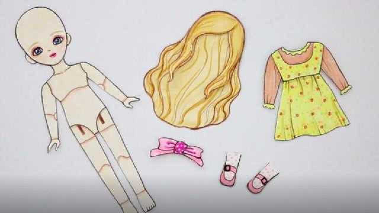 创意纸手工如何制作纸娃娃和她的服装发型超详细教程来了