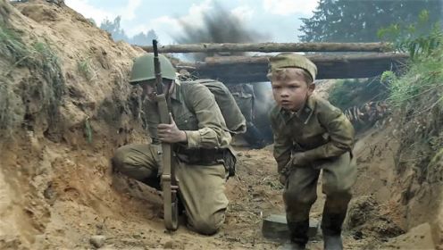 二战苏联大战德军，6岁男孩上战场，抢修线路立下大功《士兵》