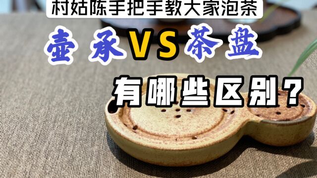 都是泡茶用具,壶承和茶盘该怎么选择?听听村姑陈的建议,实用!