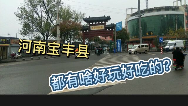 河南平顶山五十多万人口的宝丰县,都有啥好玩好吃的?