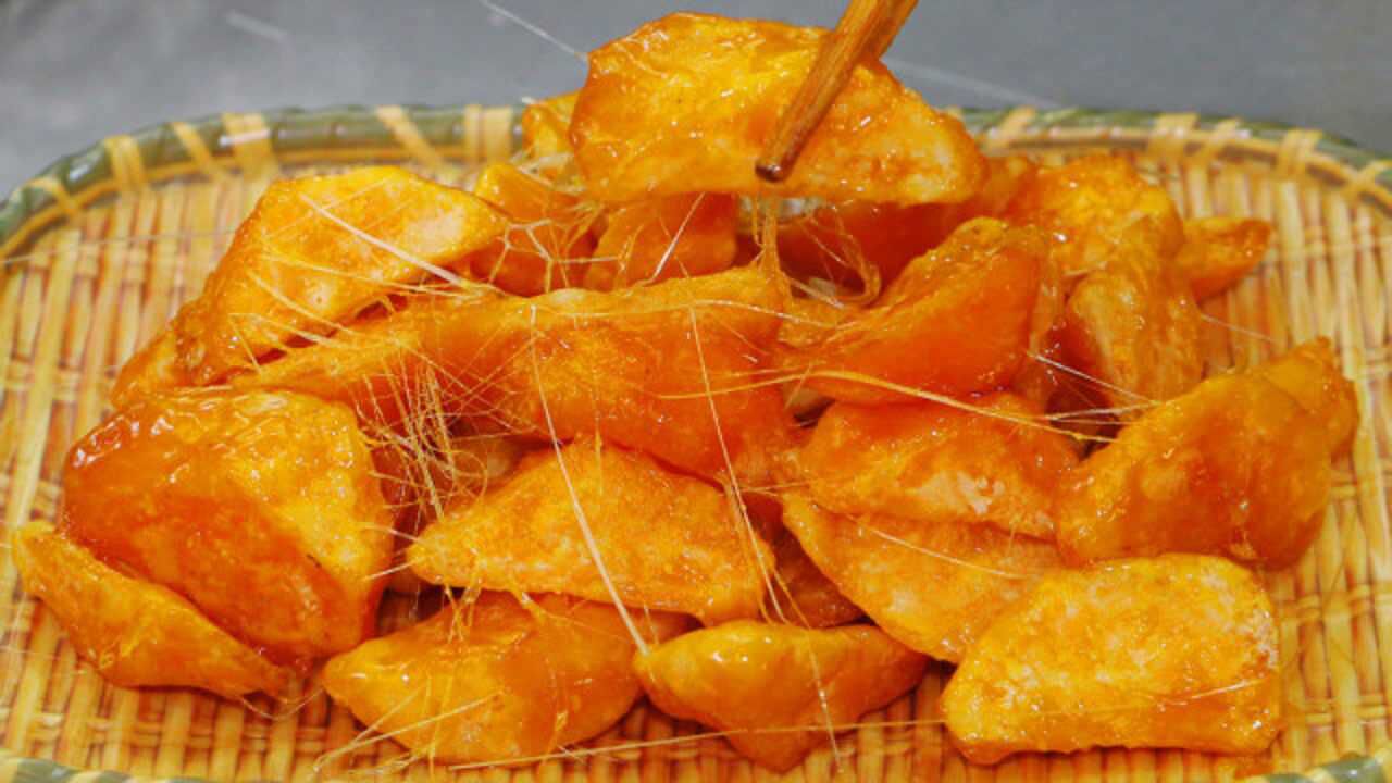 拔丝红薯好多人都做错难怪回软不起丝五星级酒店大厨教你正确做法