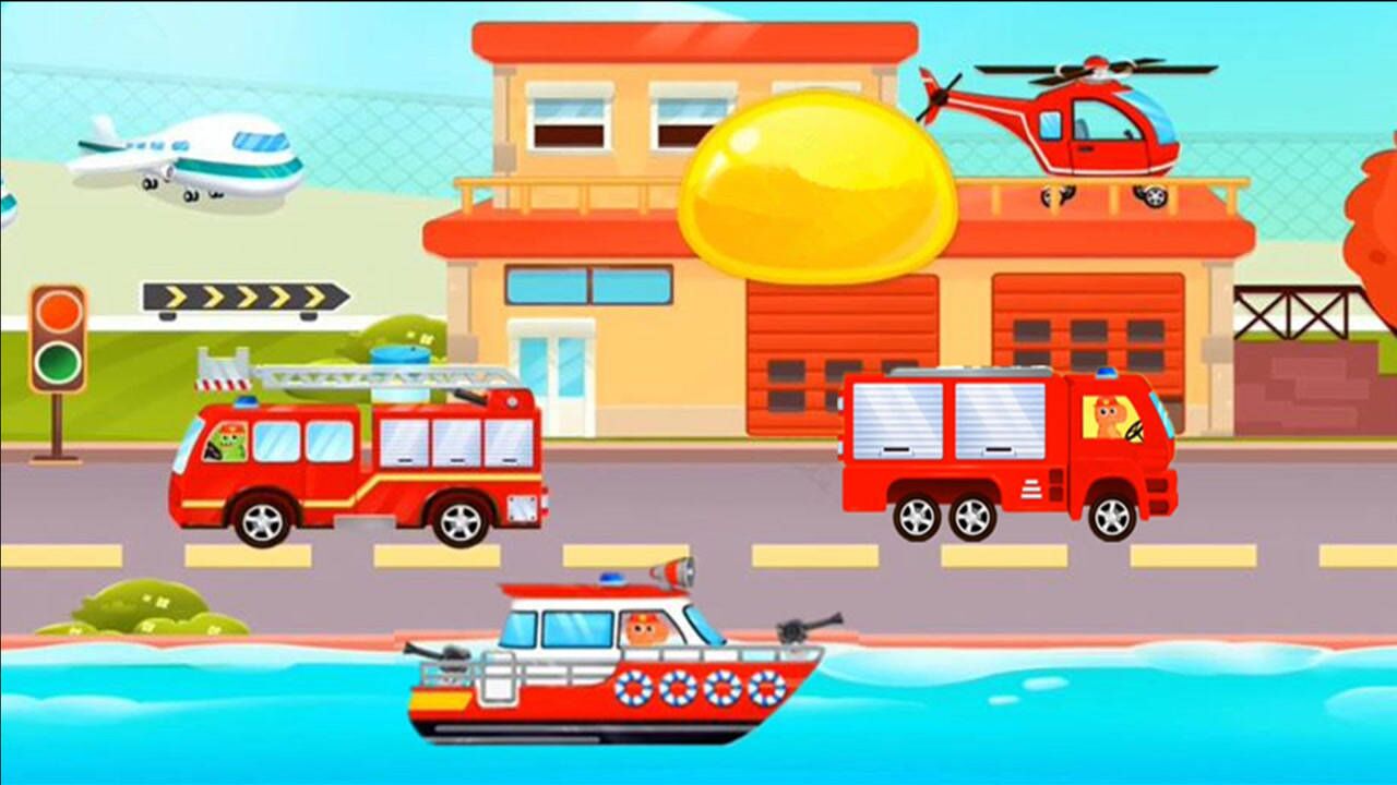 【永哥玩游戏】恐龙消防员 小恐龙驾驶消防车灭火救援