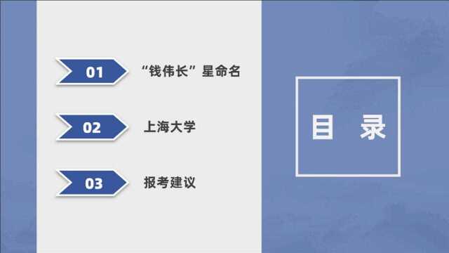 从“钱伟长星”命名看上海大学