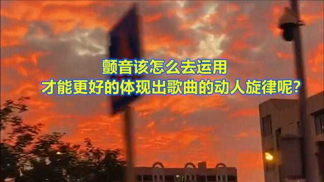 颤音该怎么去运用,才能更好的体现出歌曲的动人旋律呢?