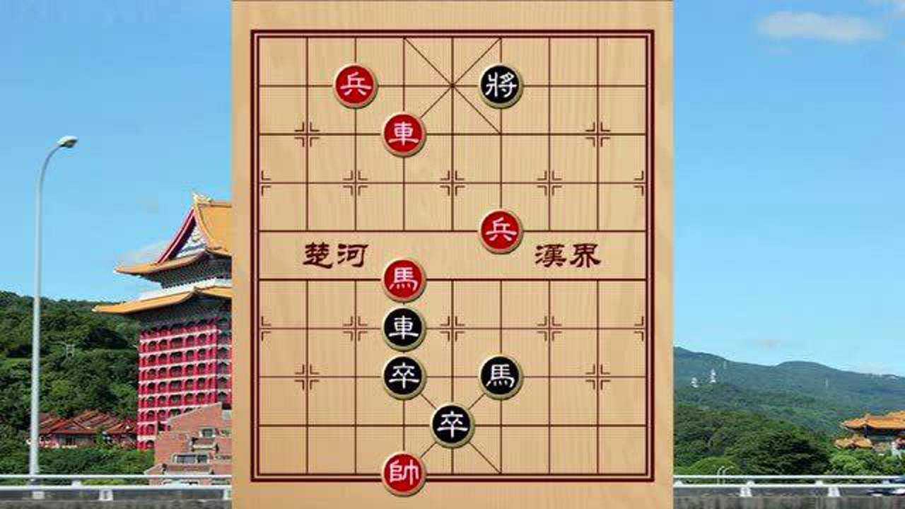 象棋殘局殘局只要有馬老將就不會安寧抬腳總想踢你