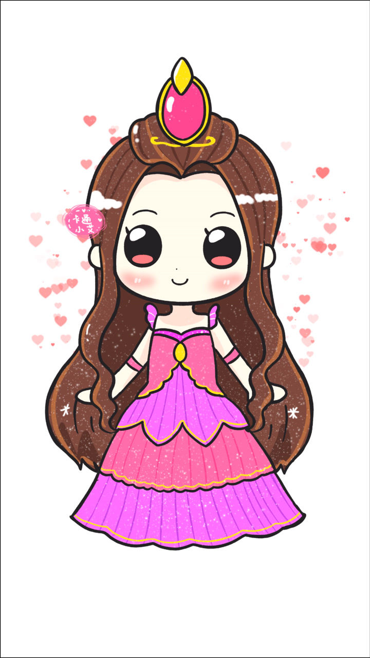 茉莉公主 画叶罗丽萌萌茉莉q版 ,简笔画教程_腾讯视频