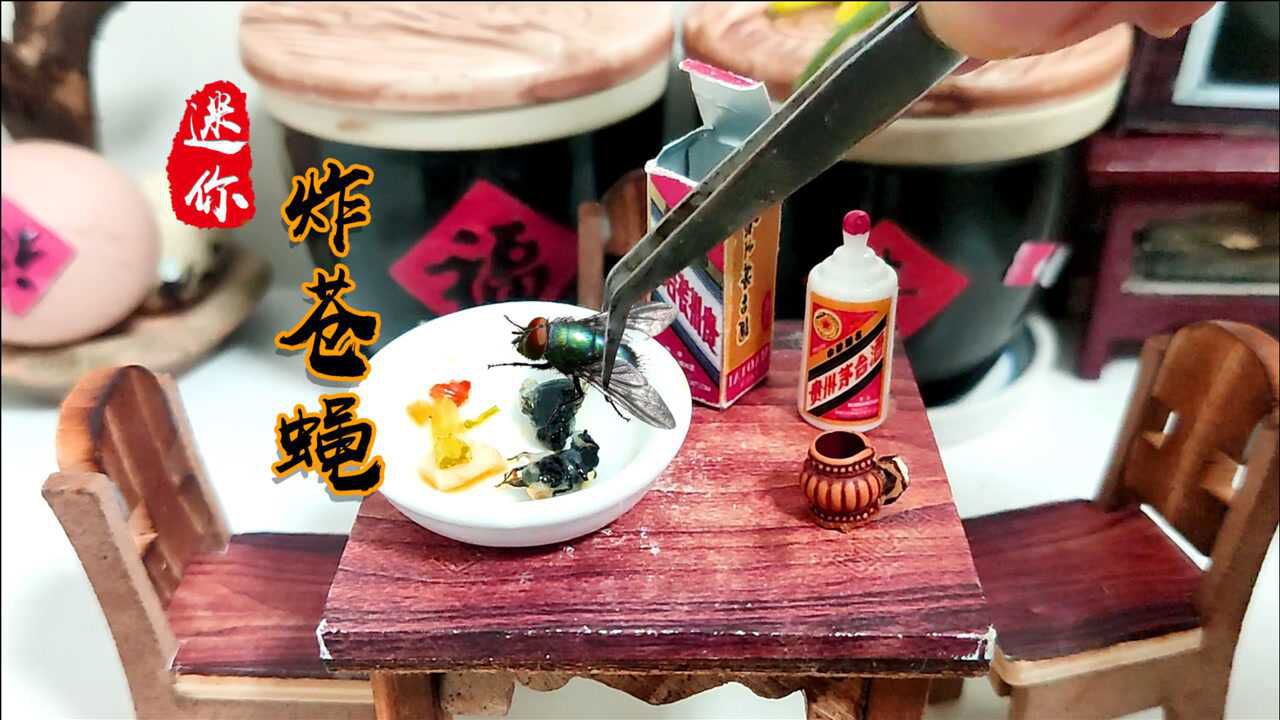 迷你厨房,大厨做"苍蝇"料理,看着都反胃,最后都不敢吃,吓人