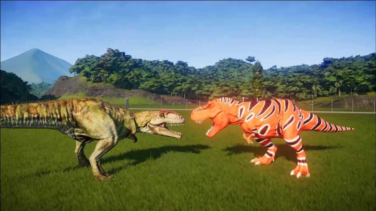 霸王龙大战南方巨兽龙一场经典的生死搏斗