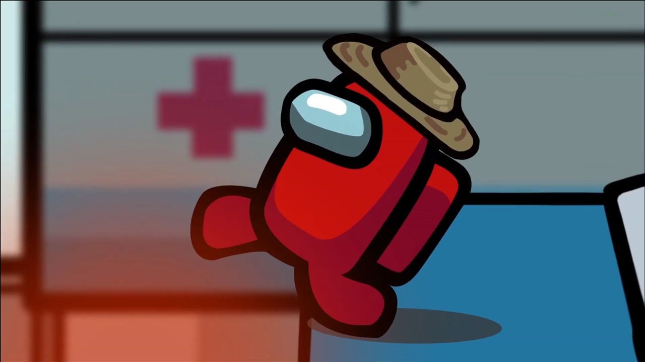 amongus我们之中游戏小红一觉醒来身处岩浆中