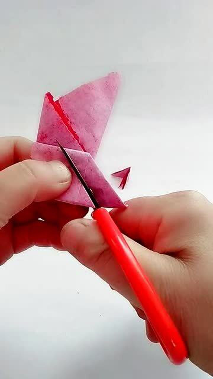 剪纸中国结教程,简单易学,弘扬传统文化_腾讯视频