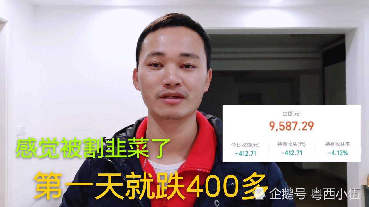 打工仔第一次买基金,第一天收益居然是负400多,感觉被割韭菜了腾讯视频}