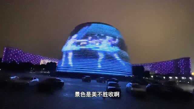 实拍苏州金鸡湖夜景,江苏最美的夜景之一,来苏州旅行必打卡