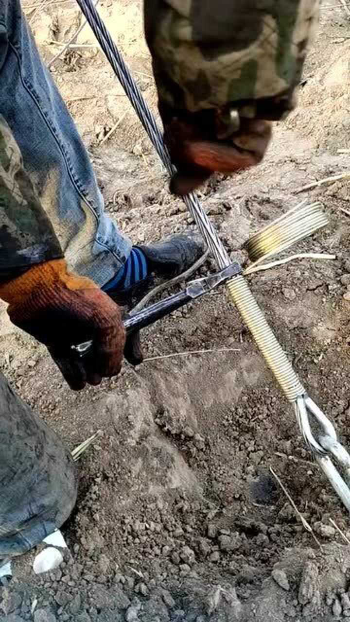 主线未匝不能受力的在电力输电的拉线不能这样