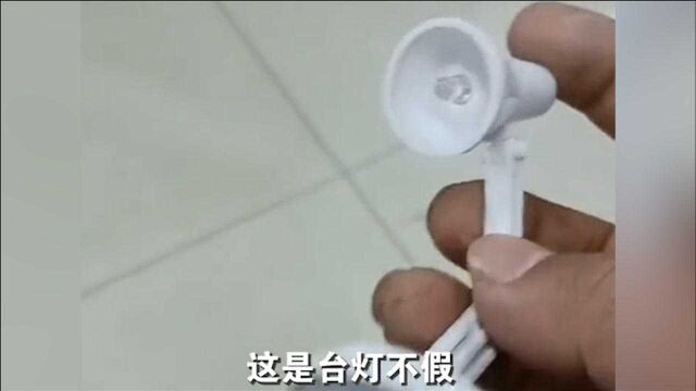 郑州男子在网上买了一个台灯,没想到如此迷你