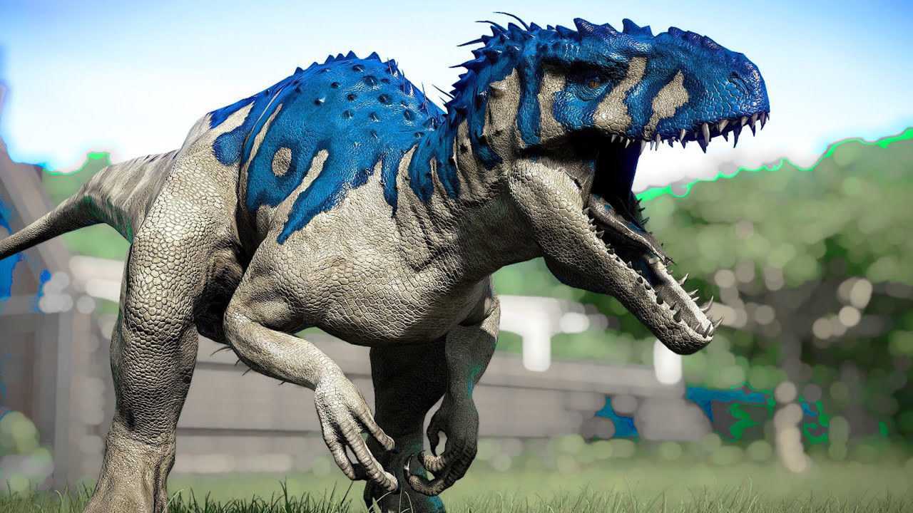 狂暴龙 vs 棘龙,迅猛龙 ~(侏罗纪世界:进化)