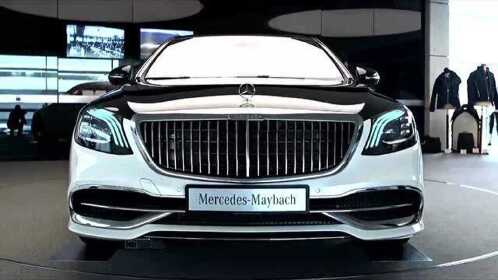 细品黑白双拼色迈巴赫s450外观及内饰