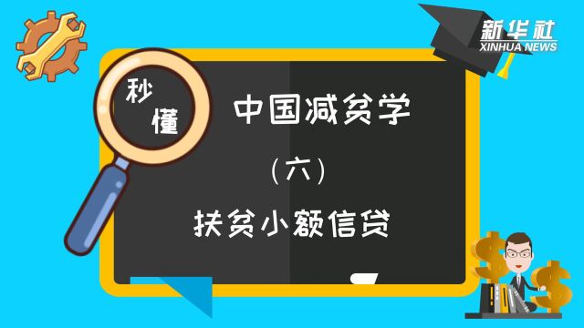 秒懂中国减贫学|名词解释(六):扶贫小额信贷