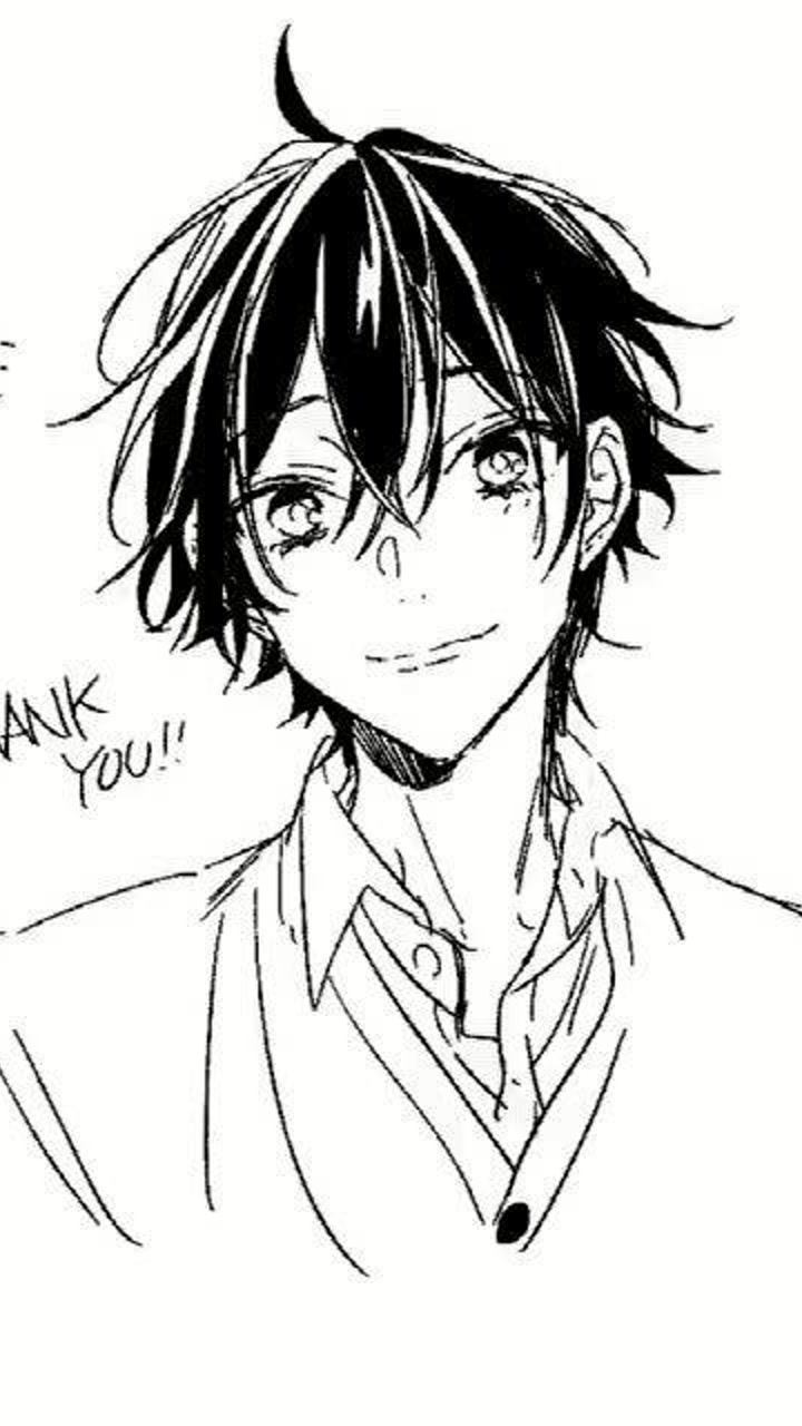 堀与宫村男主宫村伊澄的线稿绘制过程