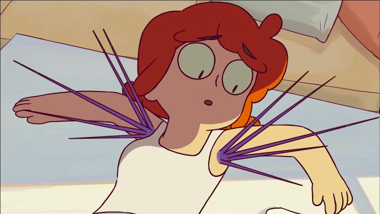 动漫花季少女腋毛成精被刮后疯狂生长最后竟刺穿了房顶