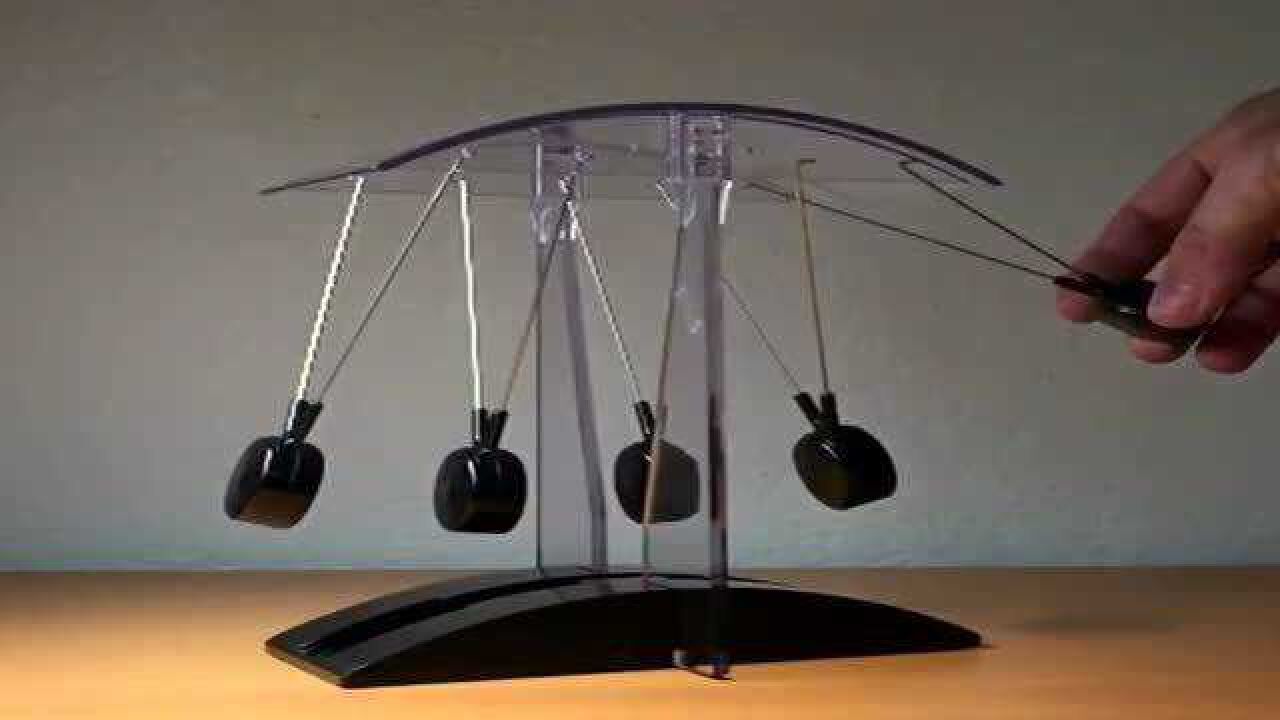 磁力牛顿摆,著名的碰撞演示