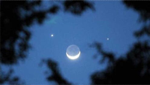 罕见天象！日出前夕天空上演双星伴月，土木双星和残月组歪嘴笑脸