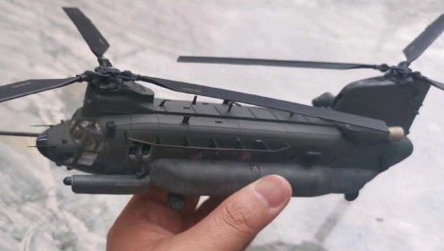 夜袭者！美军MH-47G“支奴干”特种作战直升机合金成品模型鉴赏