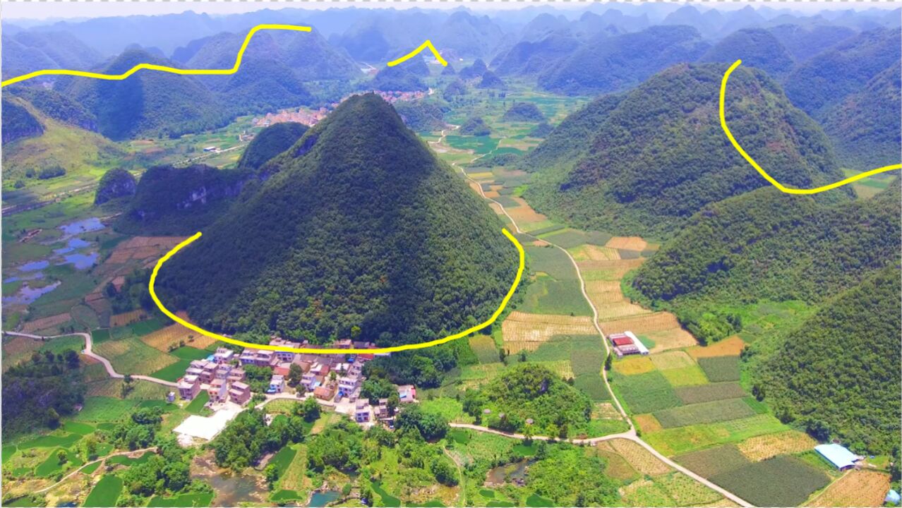 四周都是环绕大山完美大格局极为难得的风水宝地