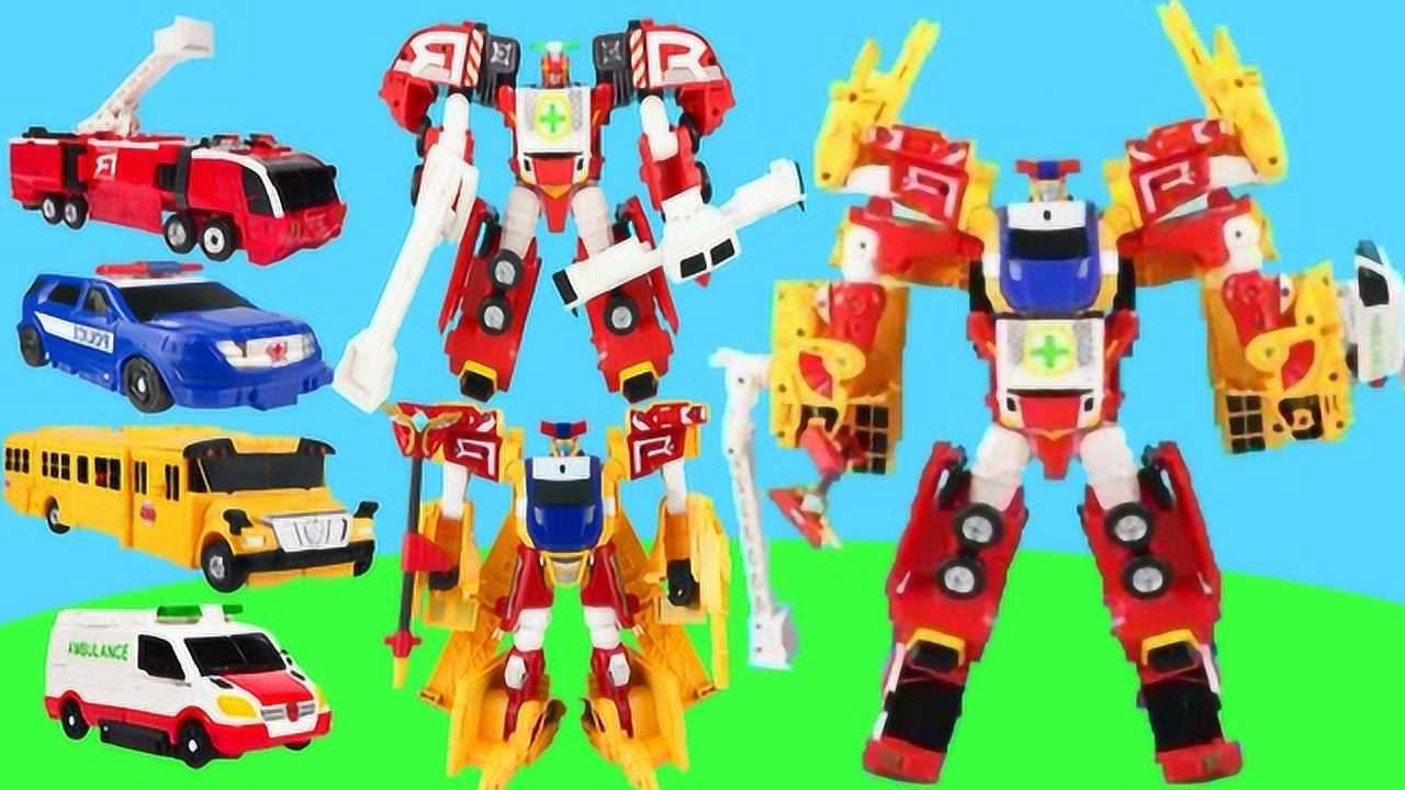 咖宝车神无敌超护巨人合体双骑卫士和超护悍将变形玩具