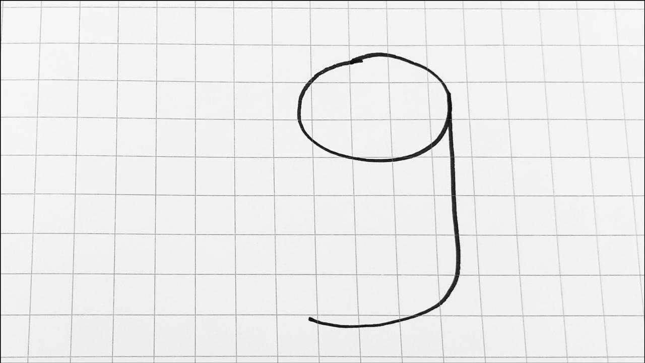 用数字9画熊猫,简单又可爱!快来试试!