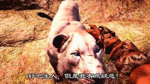 孤岛惊魂，原始杀戮09：驯服白色穴狮，消灭敢于挑战的野狗首领