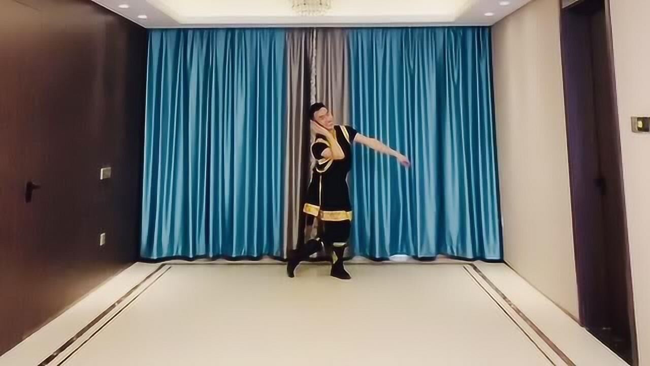 饶子龙原创舞蹈《次真拉姆》正面演示
