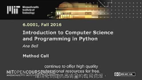 超级名校开讲麻省理工：Python大师课_第30集【MIT】计算机科学和Python编程导论_【MIT】计算机科学和Python编程导论—第 ...