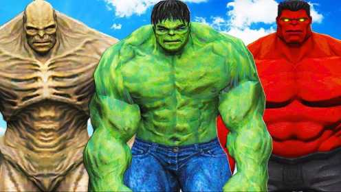 漫威系列动漫：不可思议的绿巨人与红色绿巨人，展开史诗级战斗