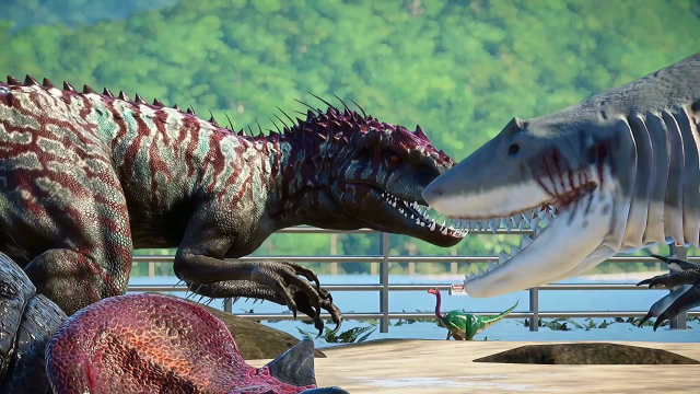 恐龙模拟器巨兽龙vs鲨鱼王恐龙vs哥斯拉恐龙