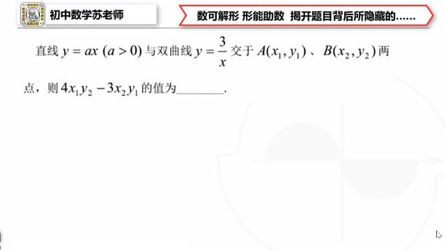 函数关联代数 思想解法互通 中考数学 轻巧突破