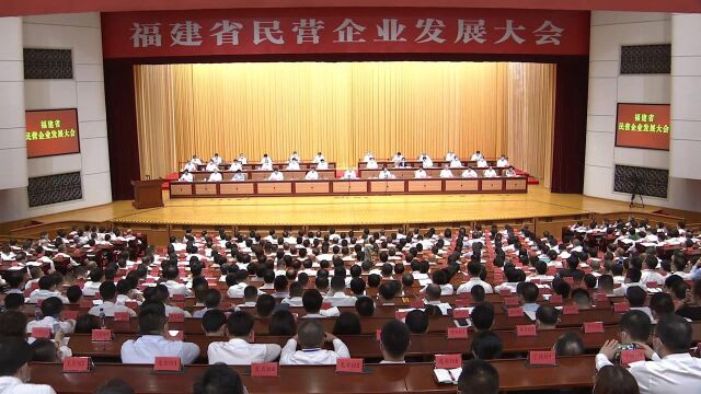 为生力军点赞喝彩!福建省民营企业发展大会在福州召开