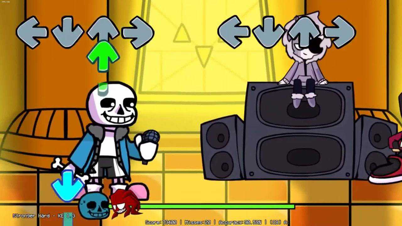 fnf周五夜放克游戏sans对战迷你幼年版的agoti