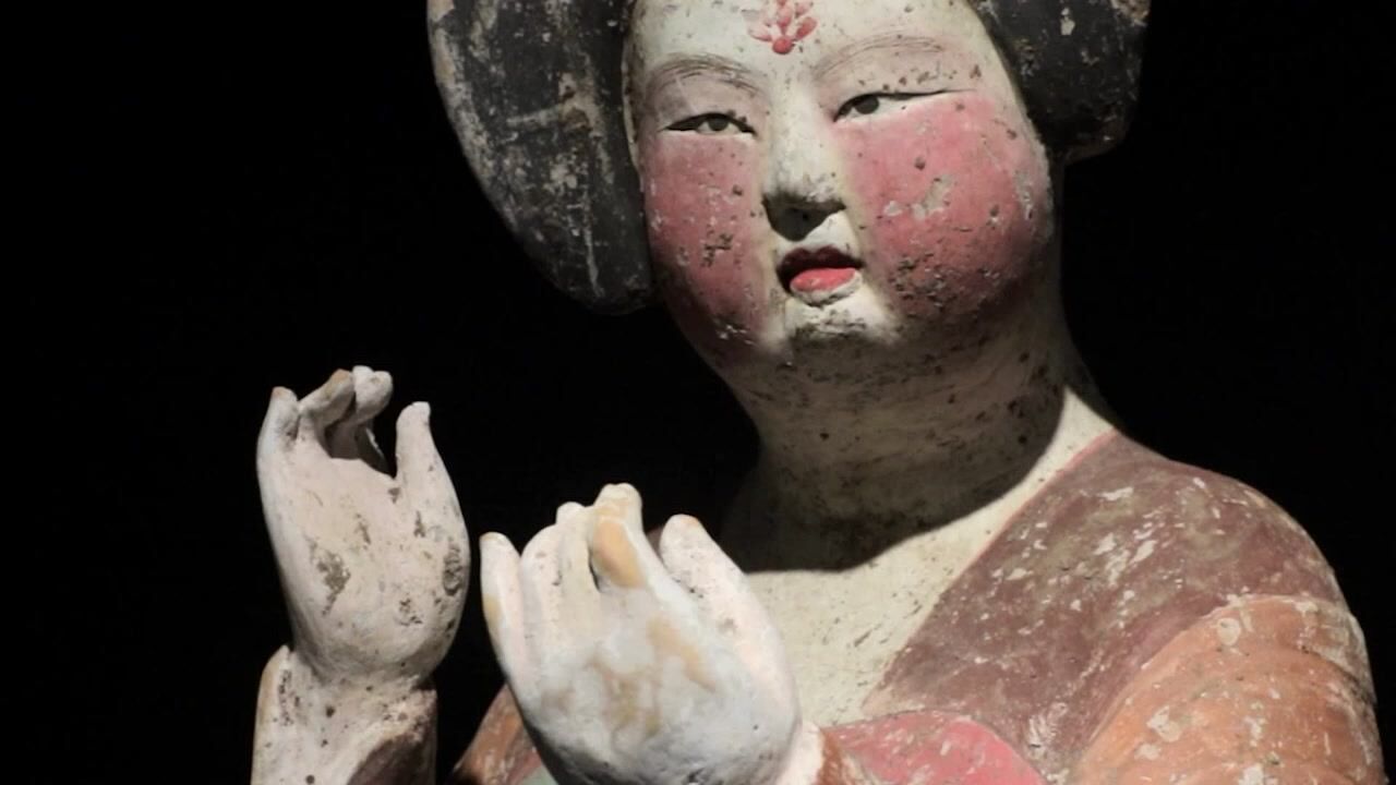 允臧斋艺术忆昔开元全盛日唐代文物特展陶加彩仕女俑