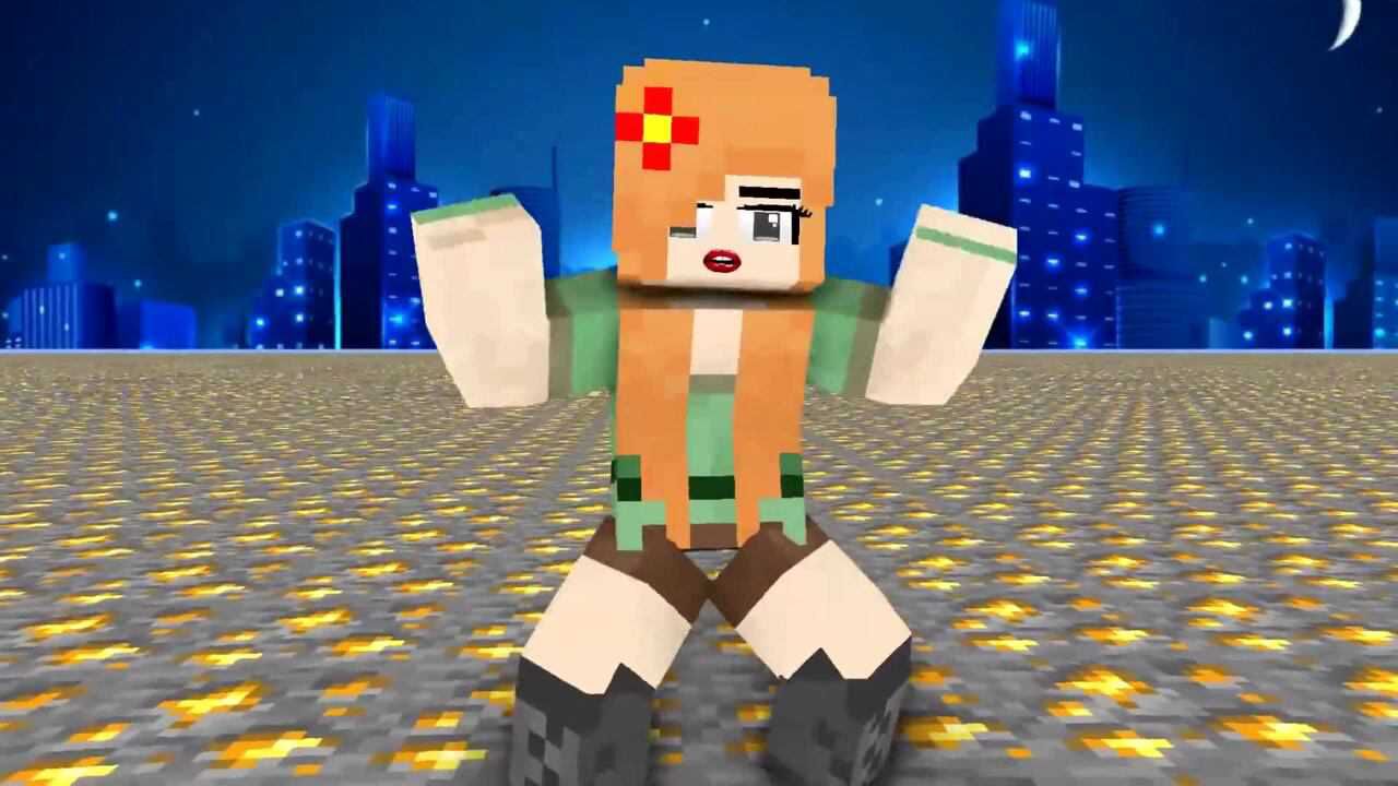 minecraft动画三美女跳墩墩舞