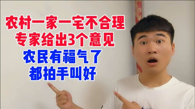 农村实行一户一宅合理吗?专家给出三个意见,农民看完都拍手说好