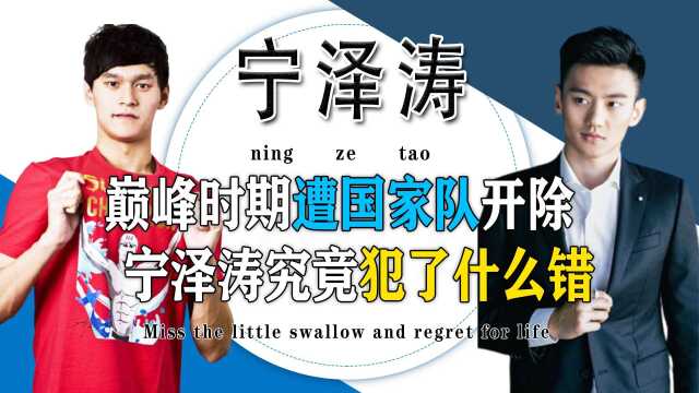 奥运夺冠被国家队开除,宁泽涛究竟经历了啥?真相被扒令人心寒