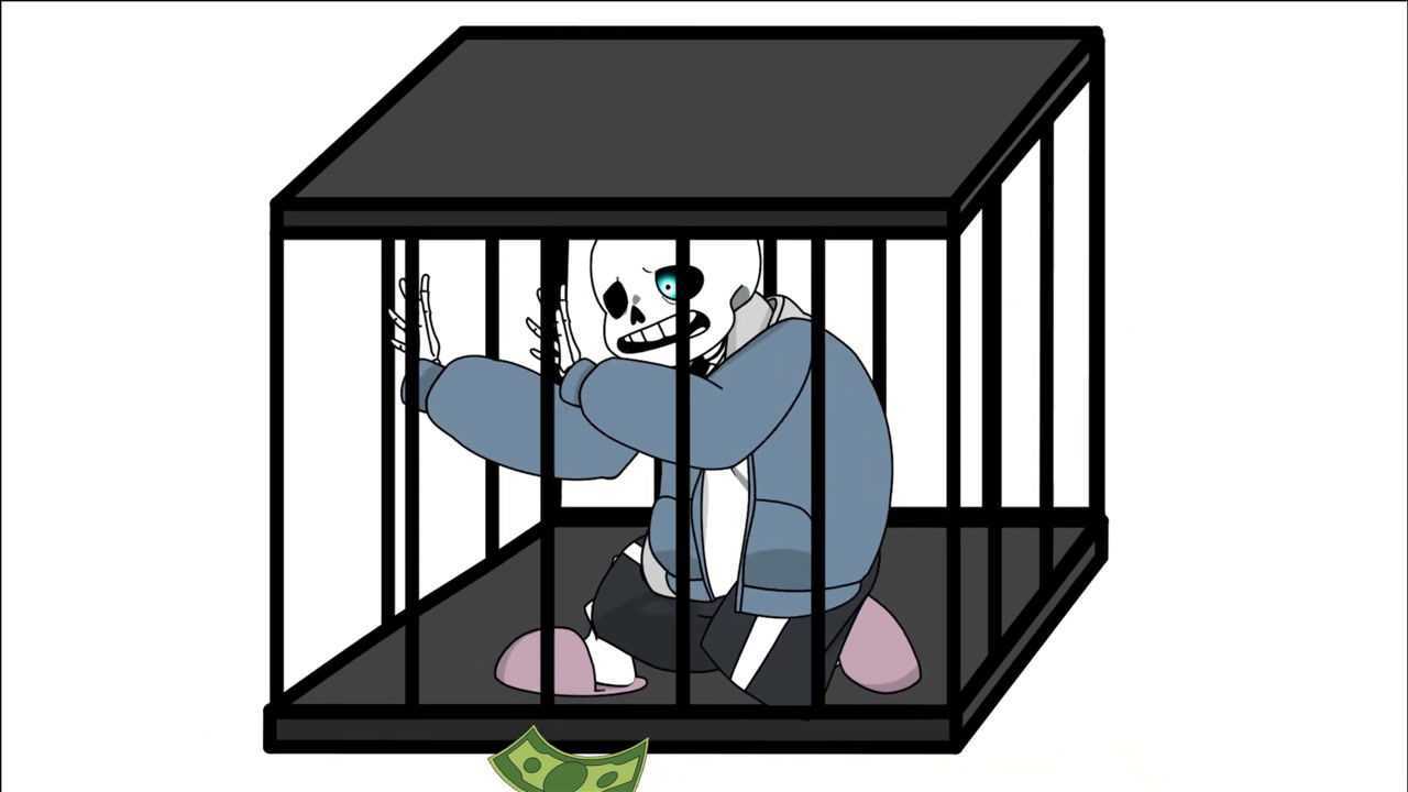 传说之下sans被关入囚笼