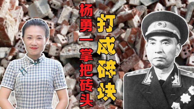 蒙哥马利访华时,杨勇将军亲自出手,一掌把砖头打成碎块