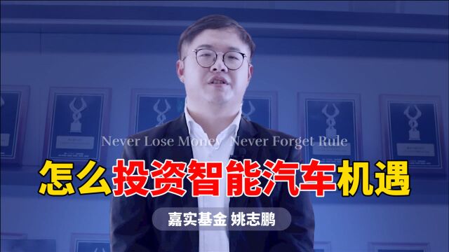 嘉实基金姚志鹏:10年10倍智能汽车产业,怎么把握投资机遇?